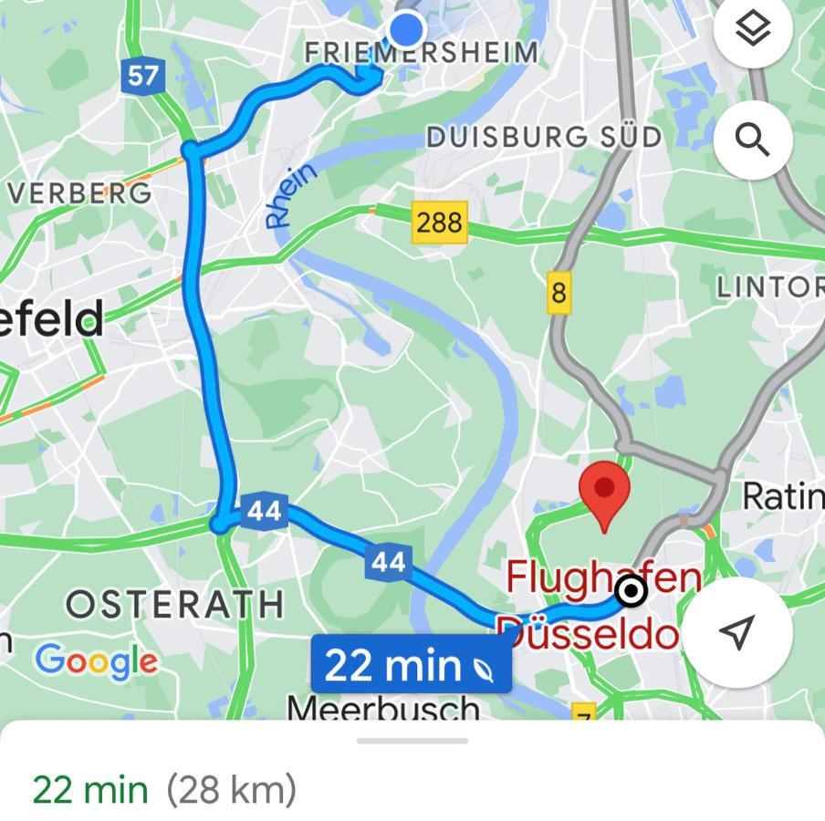 2 Rooms, Free Parking, 25 Min To Duesseldorf, 150 Mbps Wlan Duisburg Exterior photo